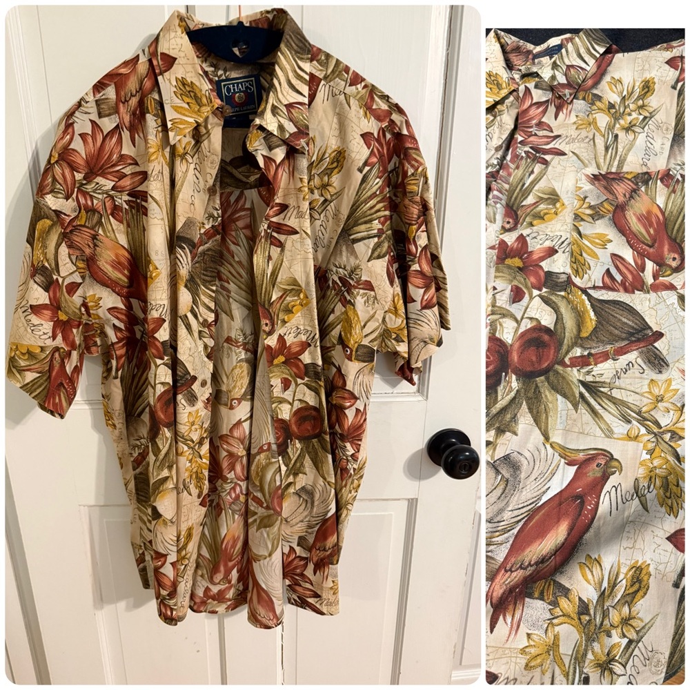 Chaps x Ralph Lauren Men's Floral Short Sleeve shirt